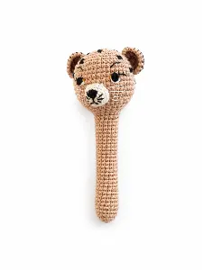 Gehaakte rammelaar leopard