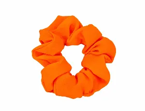 Scrunchie neon oranje
