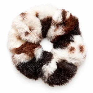 Scrunchie faux koeienprint