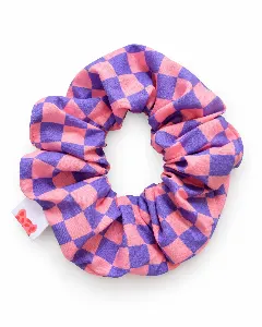 Scrunchie pink/purple block